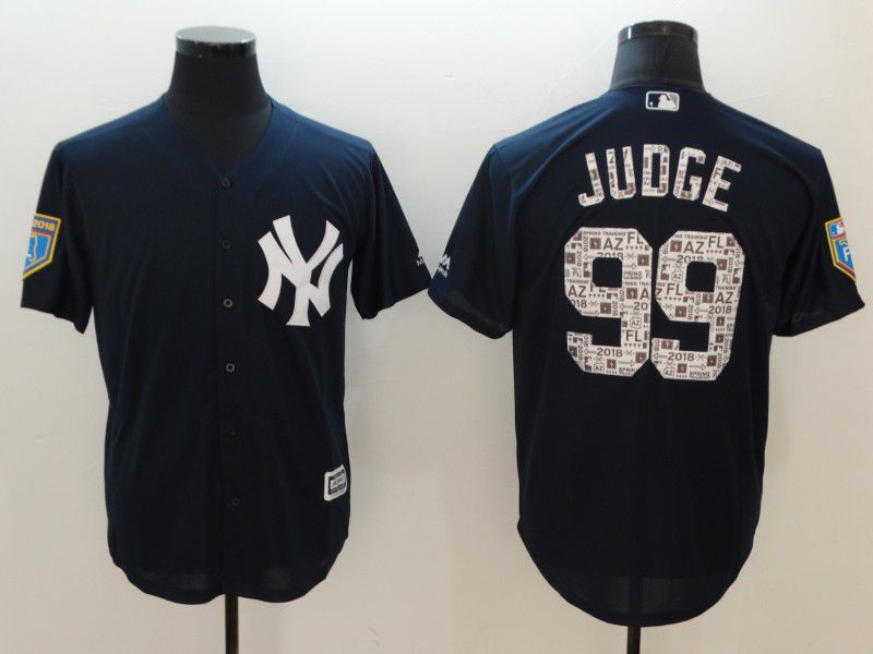 Men New York Yankees #99 Judge Blue Game Spring Edition MLB Jerseys->san francisco 49ers->NFL Jersey